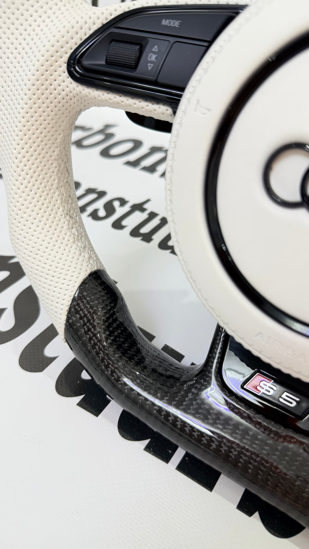 Audi S5 B8 B8.5 White Carbon