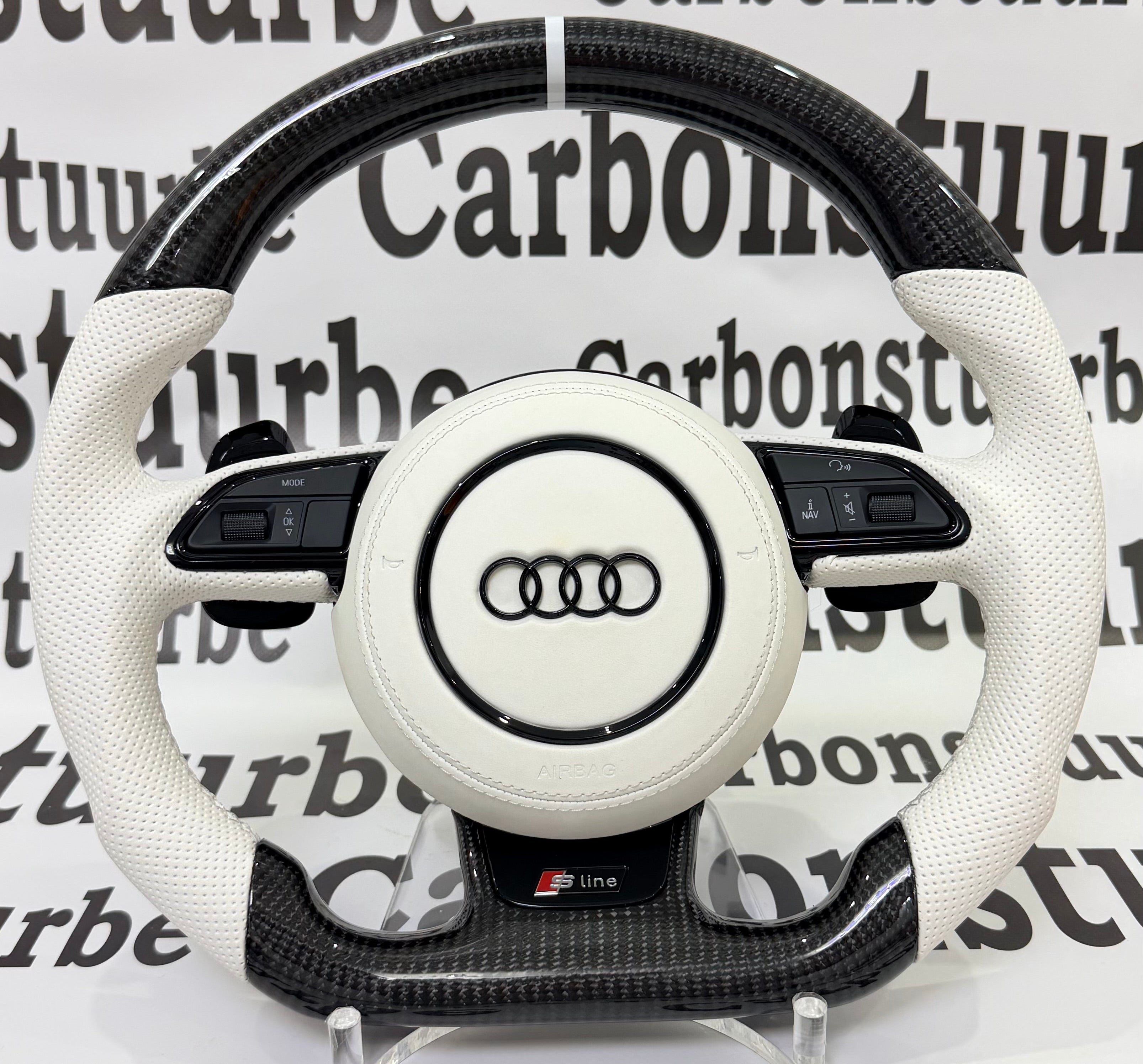 Audi A4-A5 B8 B8.5 2011-2016 White carbon