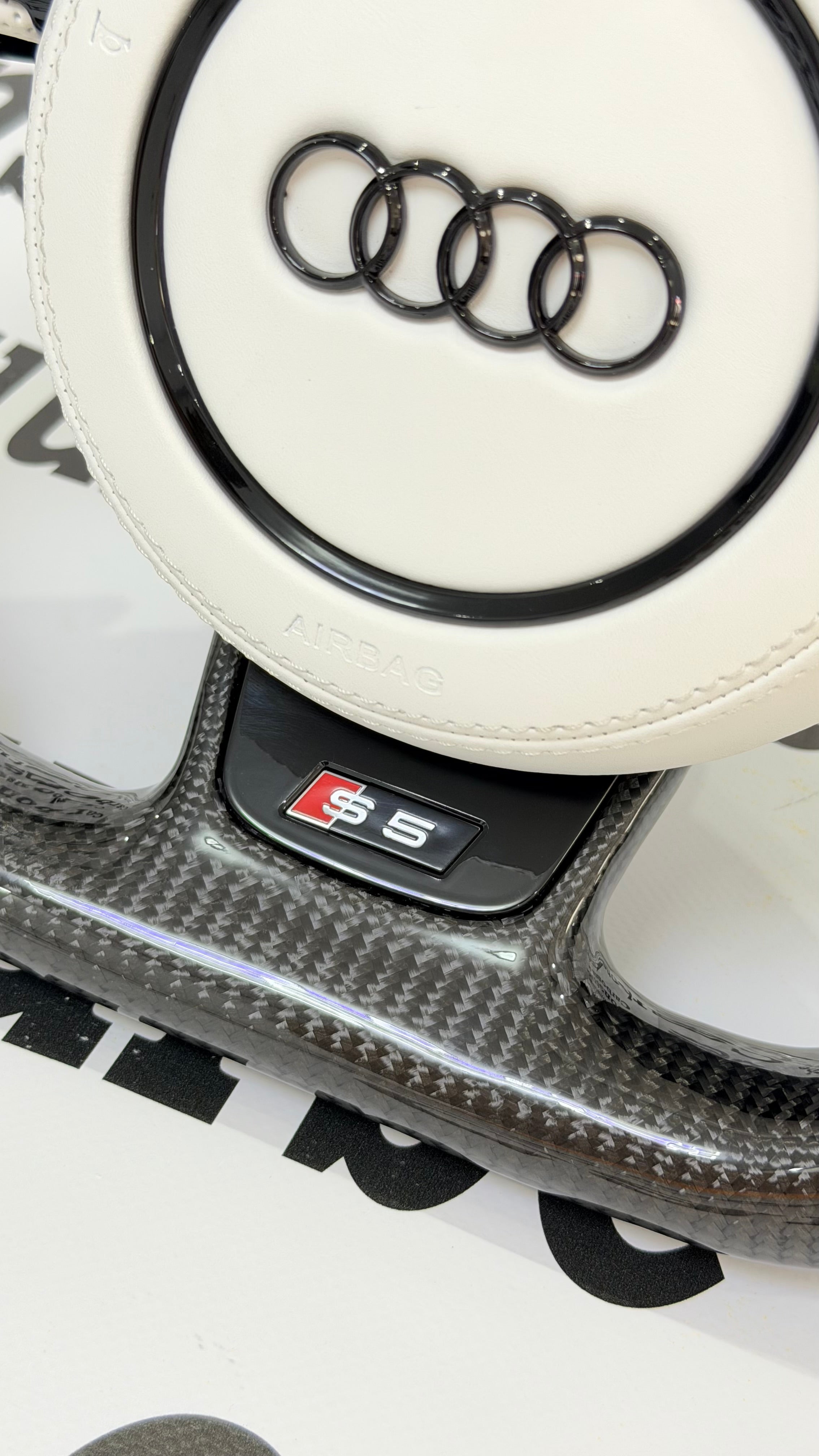 Audi S5 B8 B8.5 White Carbon