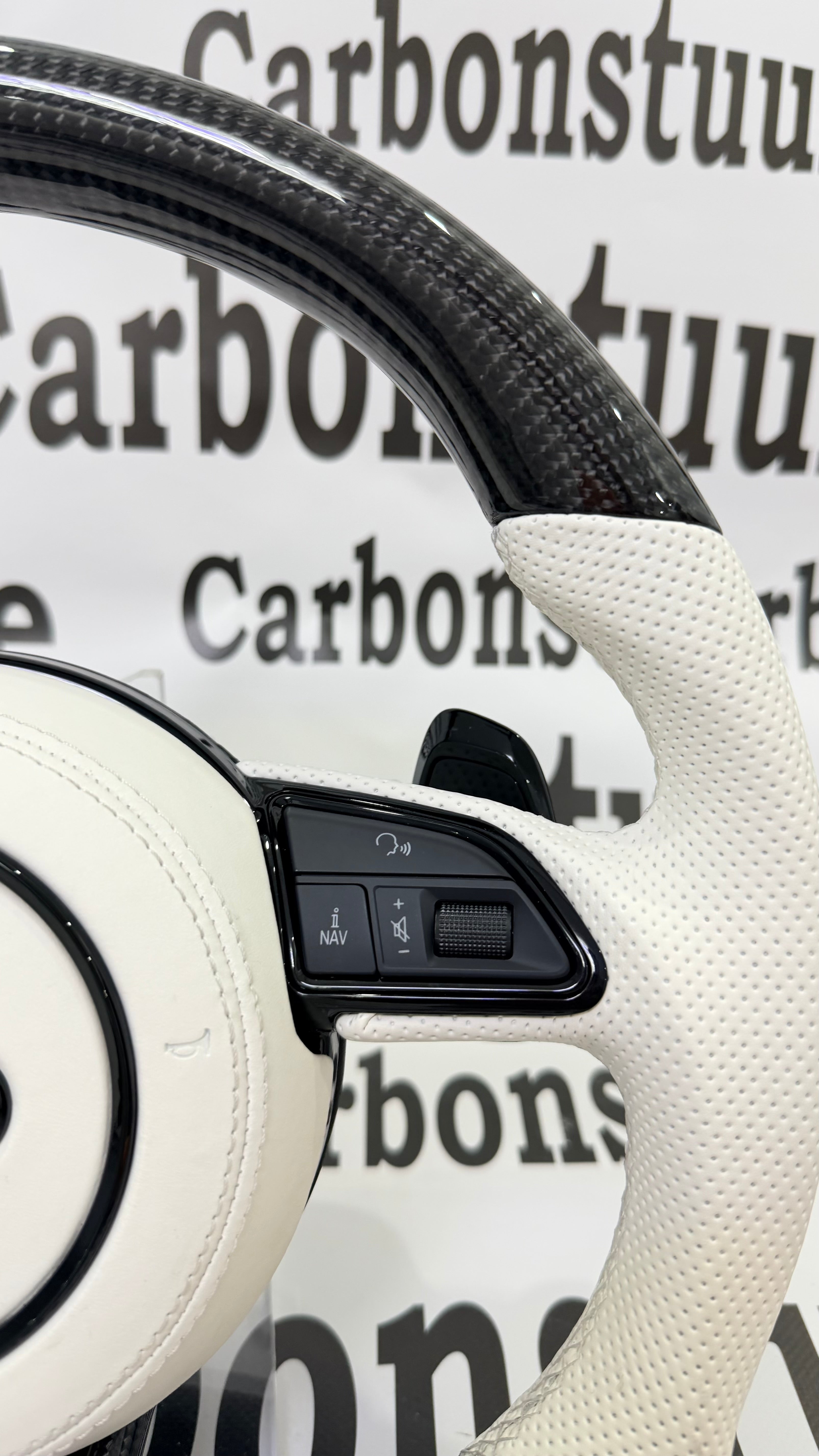 Audi A4-A5 B8 B8.5 2011-2016 White carbon