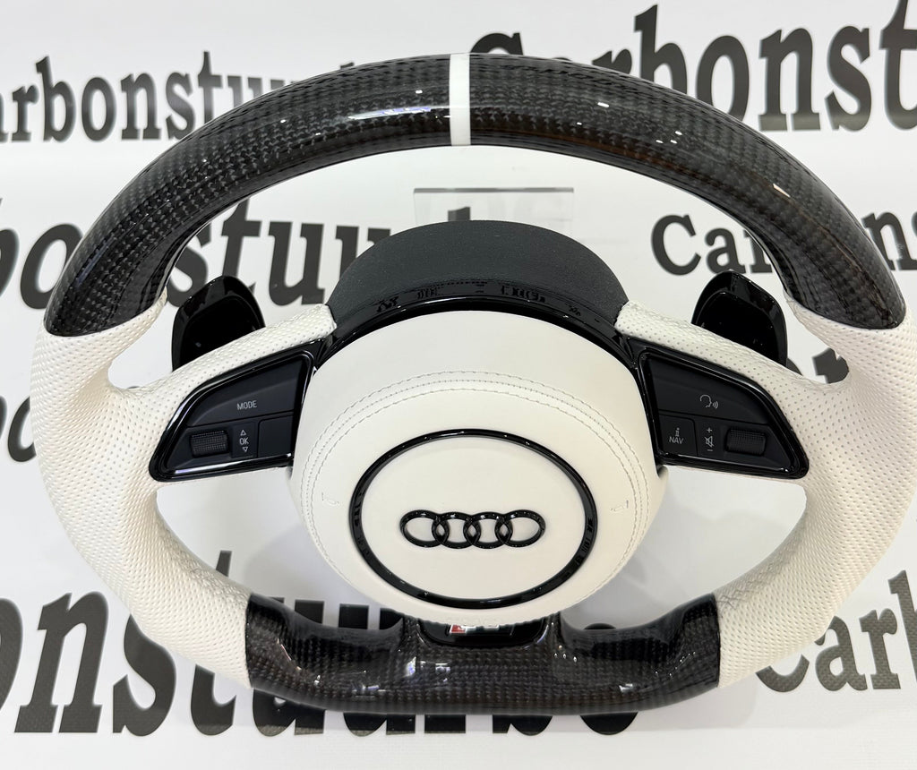 Audi S5 B8 B8.5 White Carbon