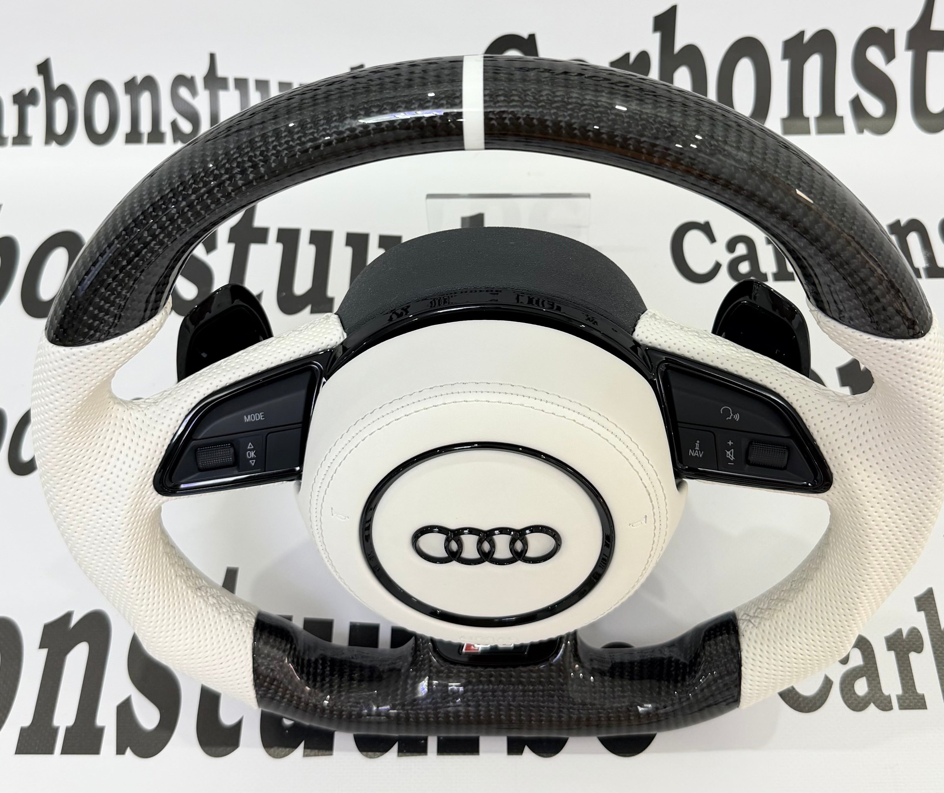 Audi S5 B8 B8.5 White Carbon