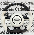 Audi A6 A7 2011-2018 White Carbon