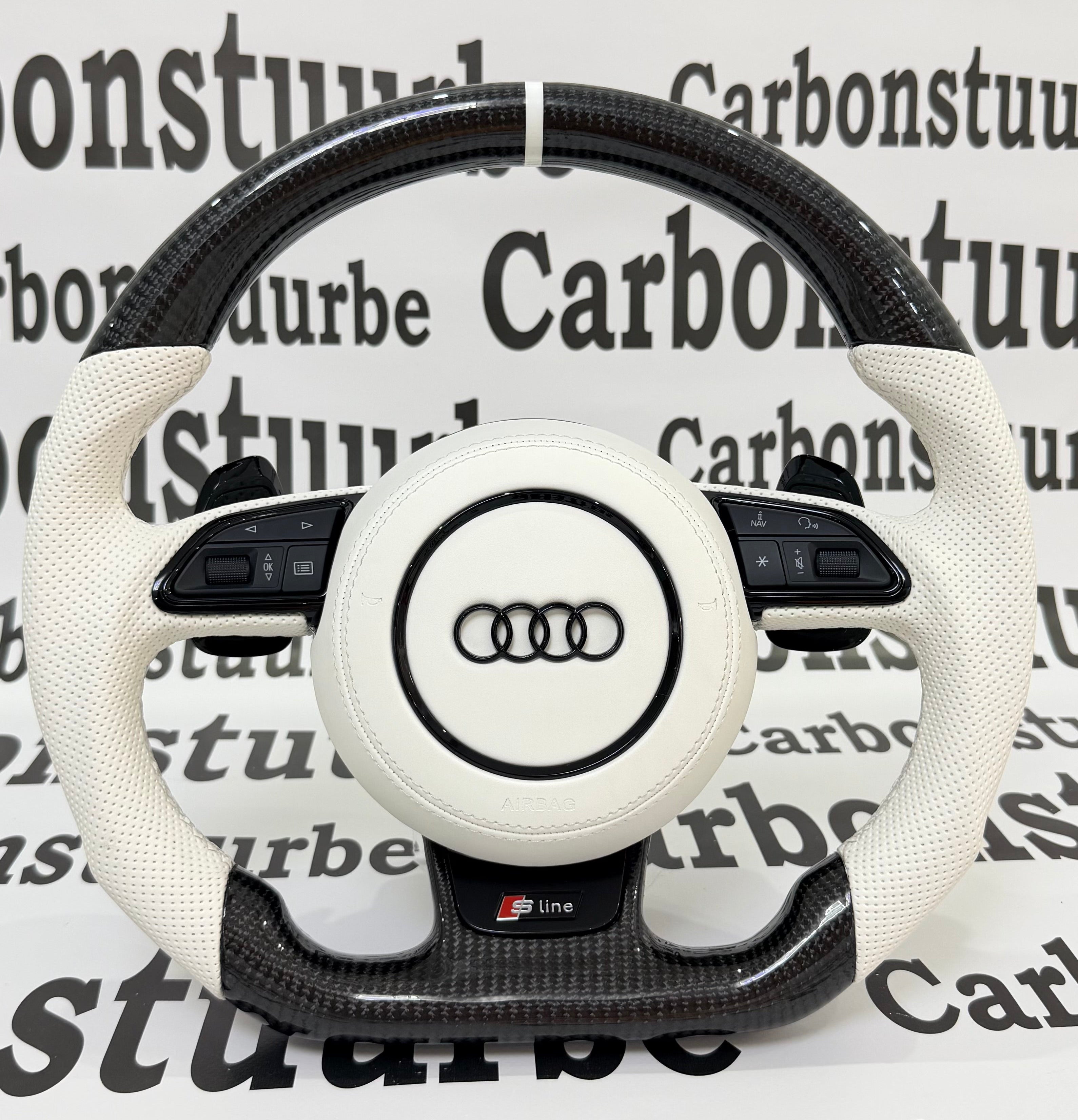 Audi A6 A7 2011-2018 White Carbon