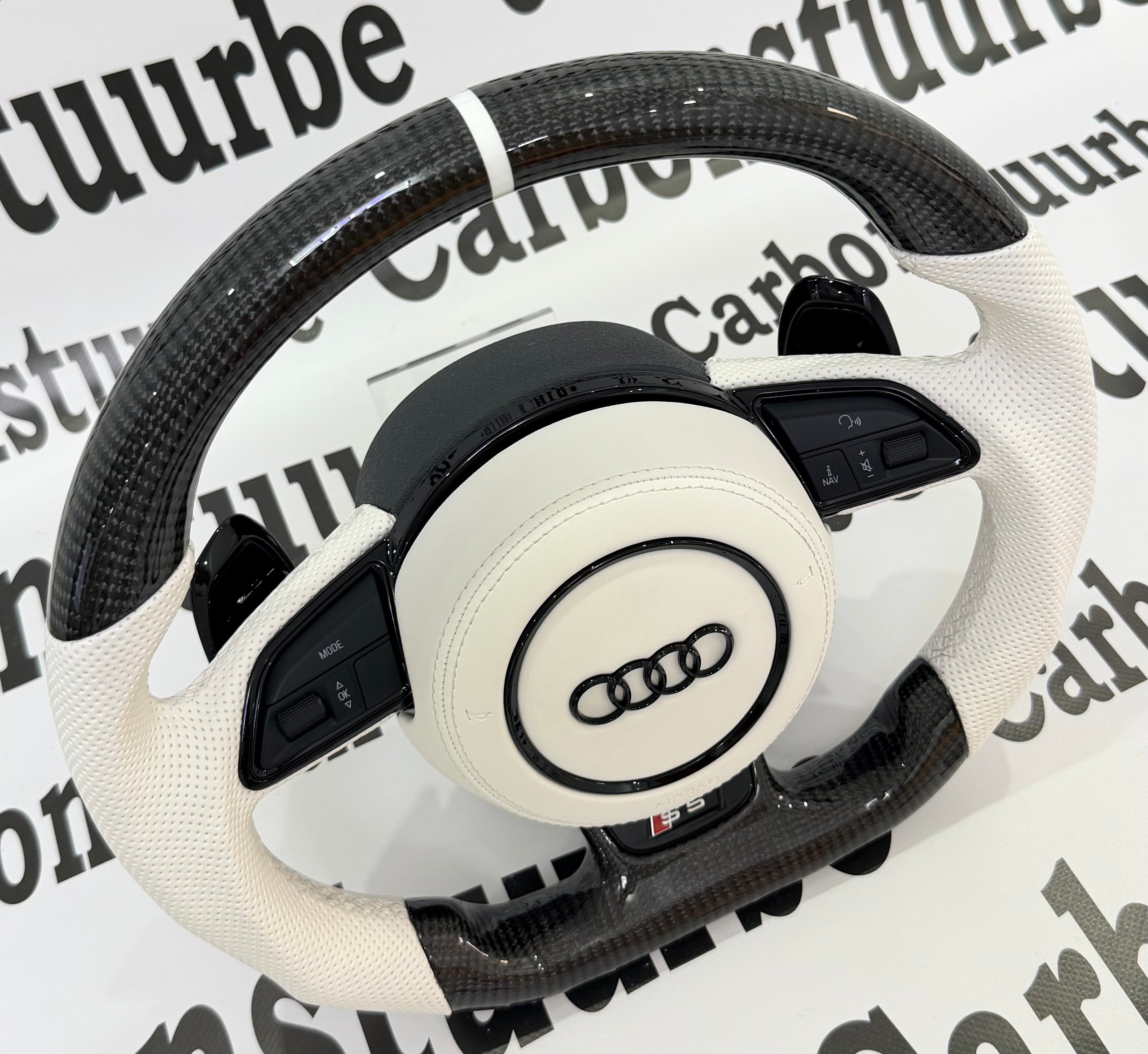 Audi S5 B8 B8.5 White Carbon