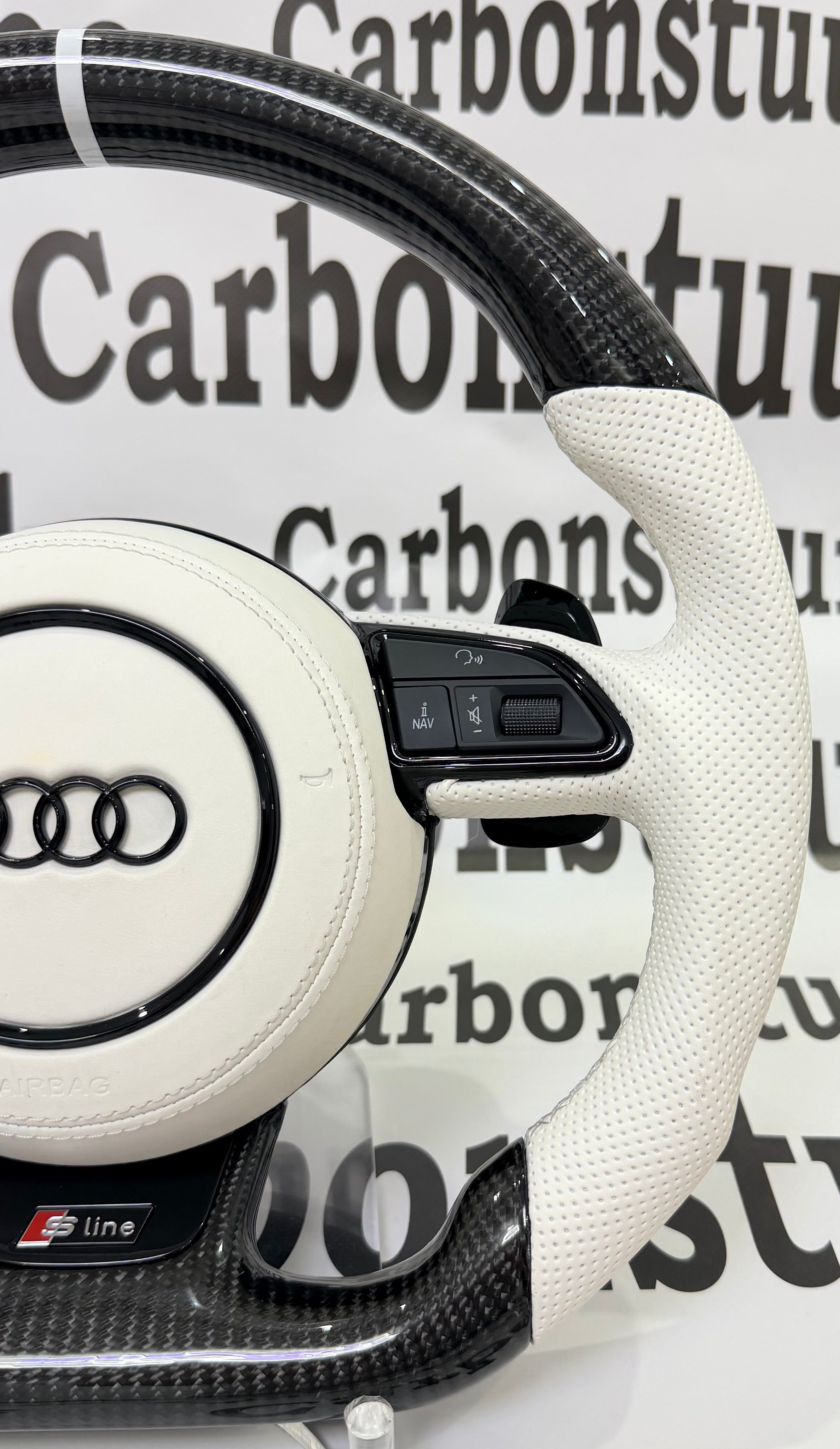 Audi A4-A5 B8 B8.5 2011-2016 White carbon