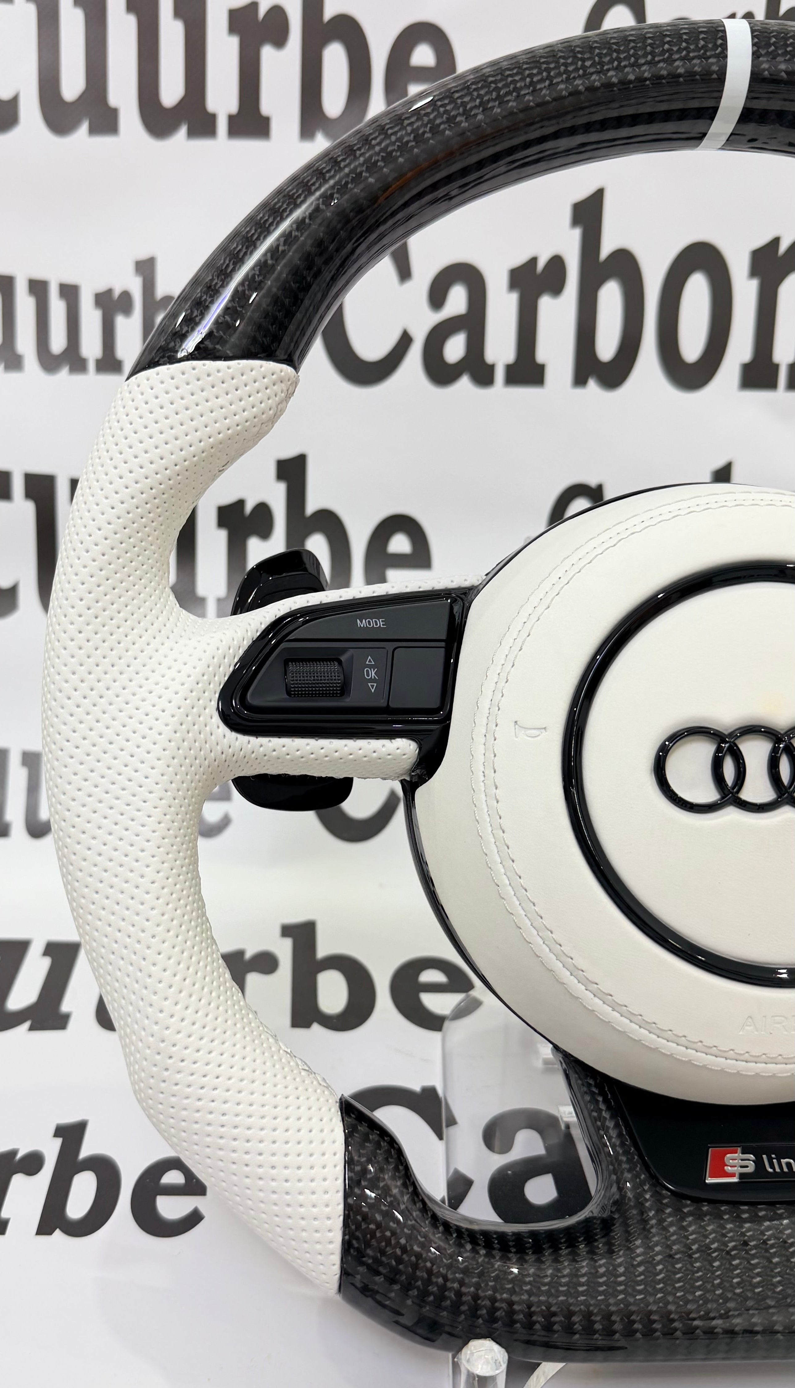 Audi A4-A5 B8 B8.5 2011-2016 White carbon