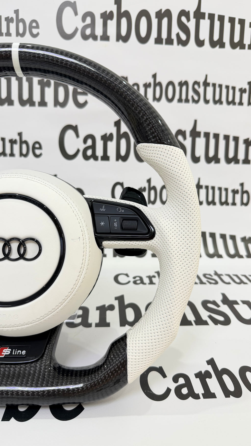 Audi A6 A7 2011-2018 White Carbon