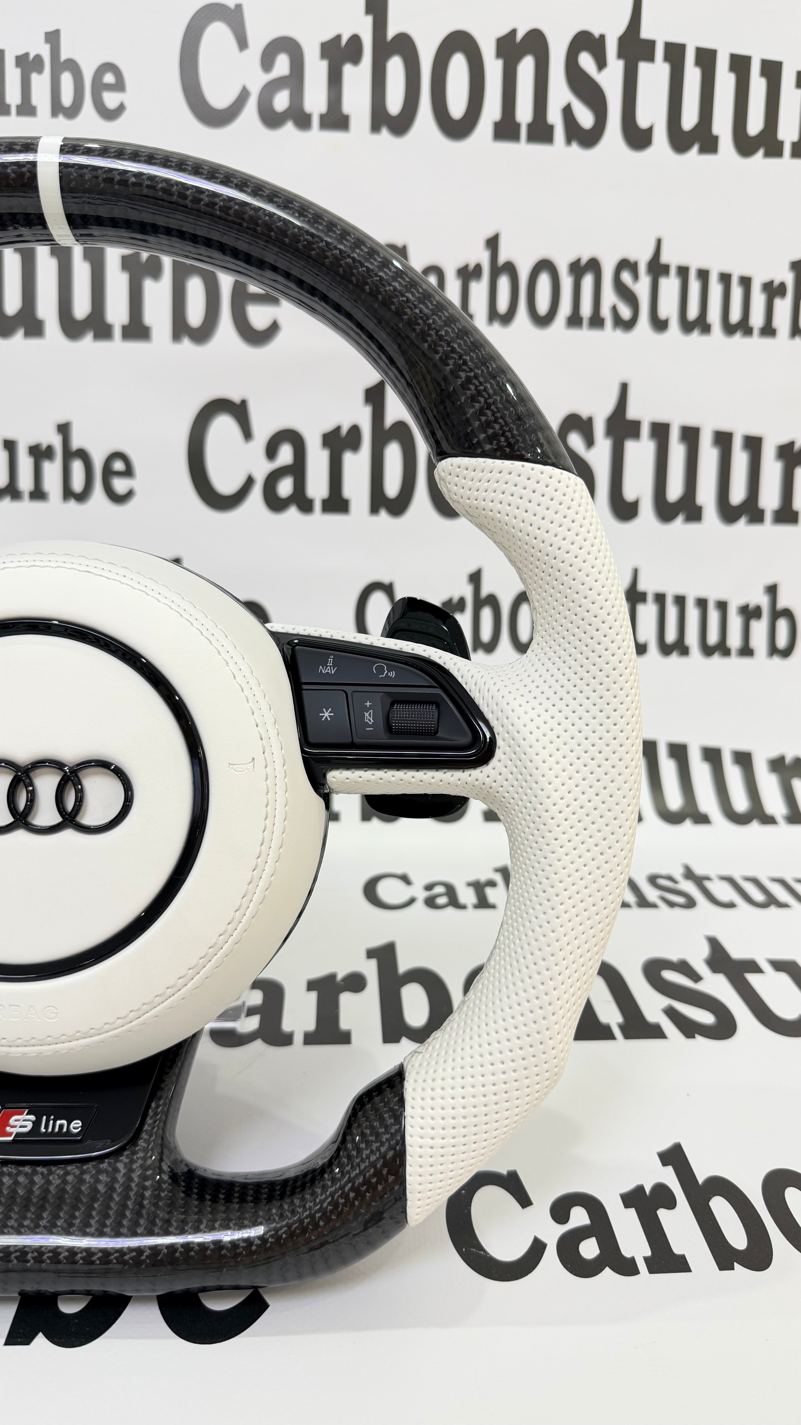 Audi A6 A7 2011-2018 White Carbon
