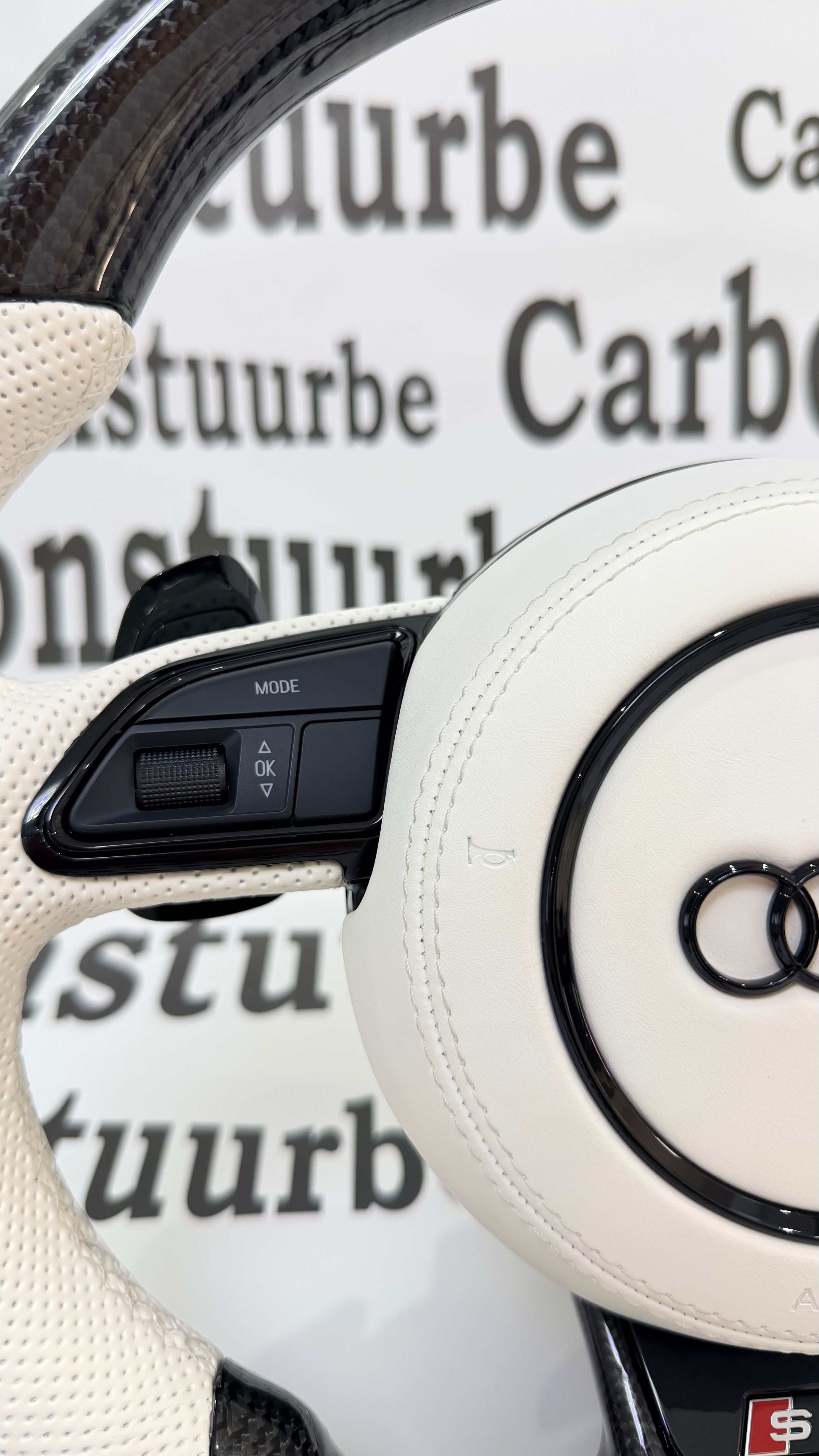 Audi S5 B8 B8.5 White Carbon