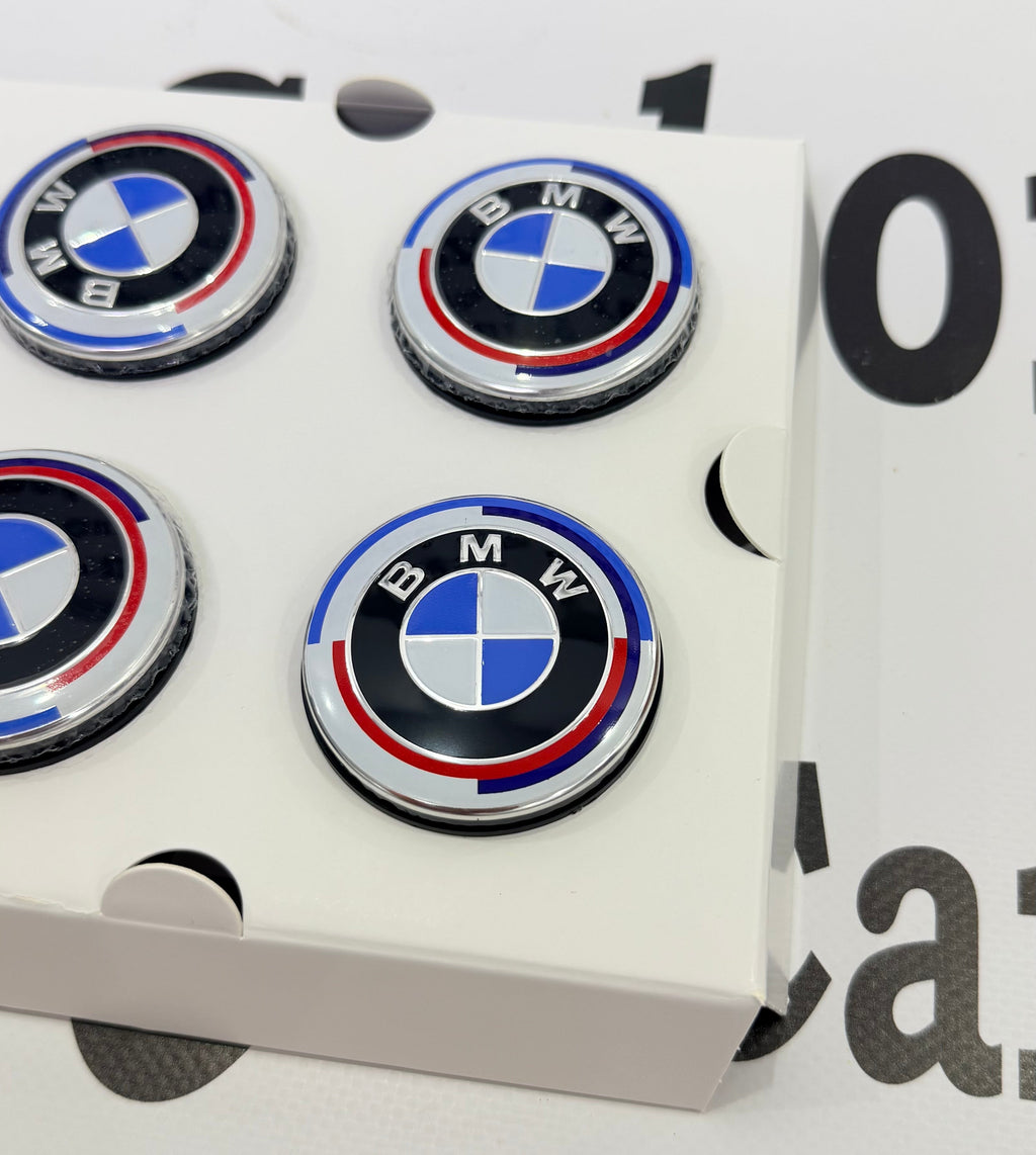 BMW 50th Anniversary Style floating caps 68mm