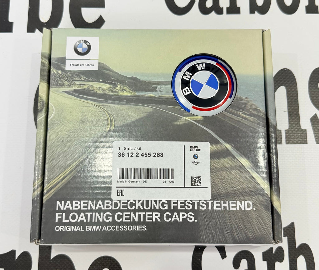 BMW 50th Anniversary Style floating caps 68mm