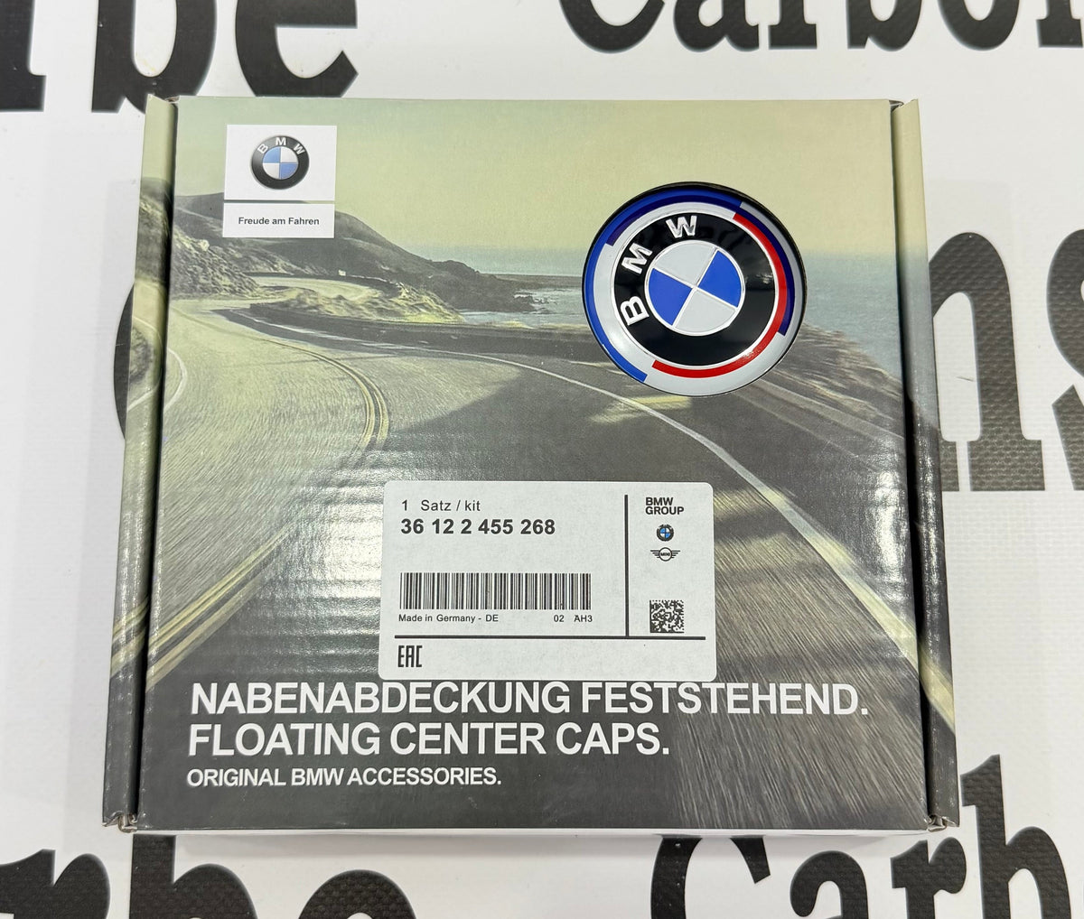 BMW 50th Anniversary Style floating caps 68mm