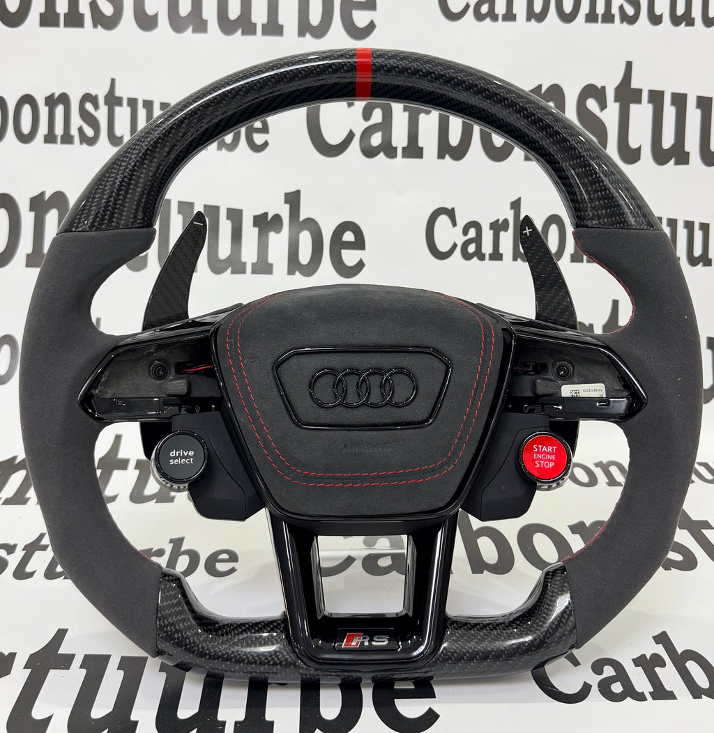 Carbon fiber steering wheel Audi A6 A7 2019-2024
