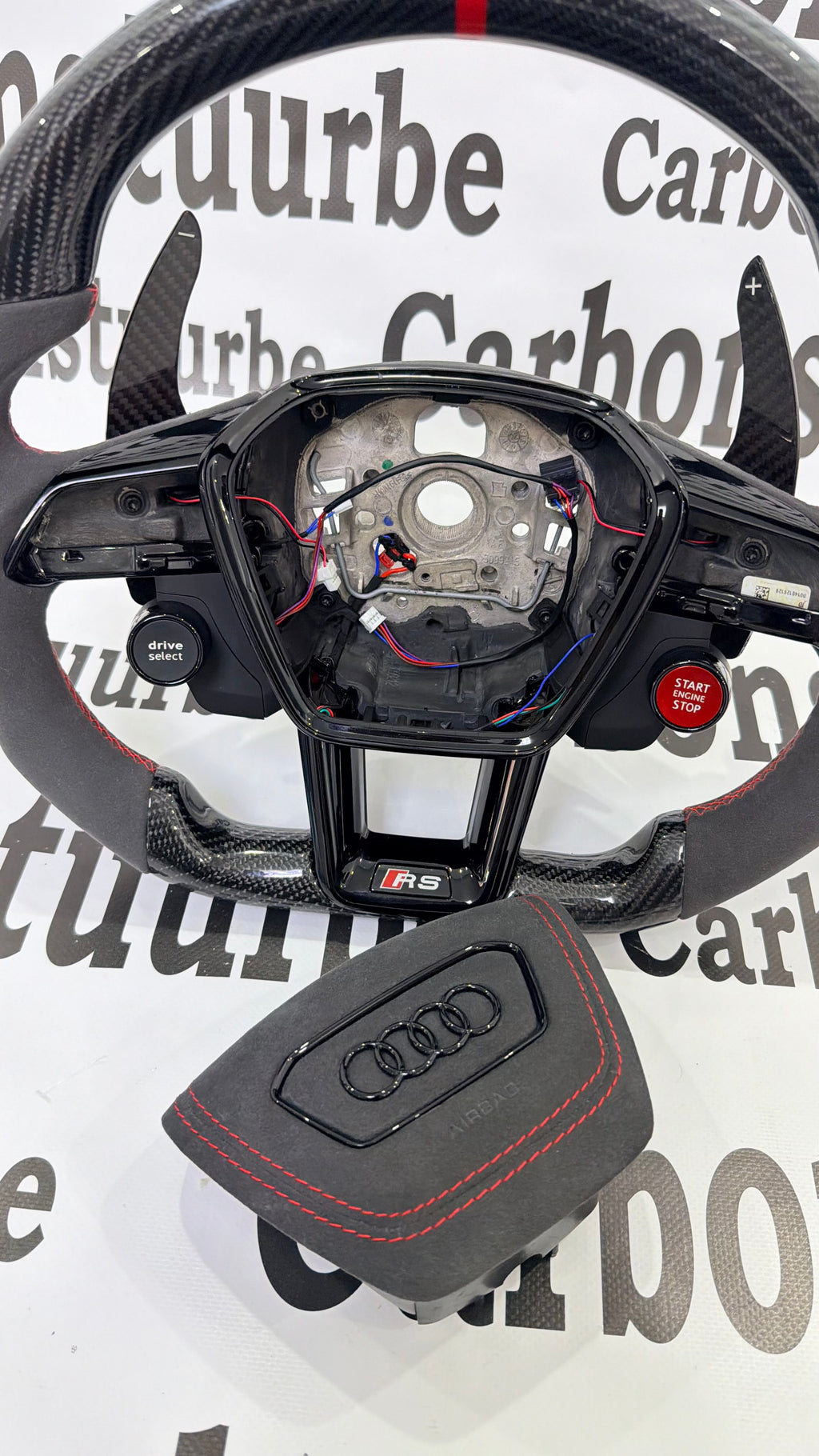 Carbon fiber steering wheel Audi A6 A7 2019-2024