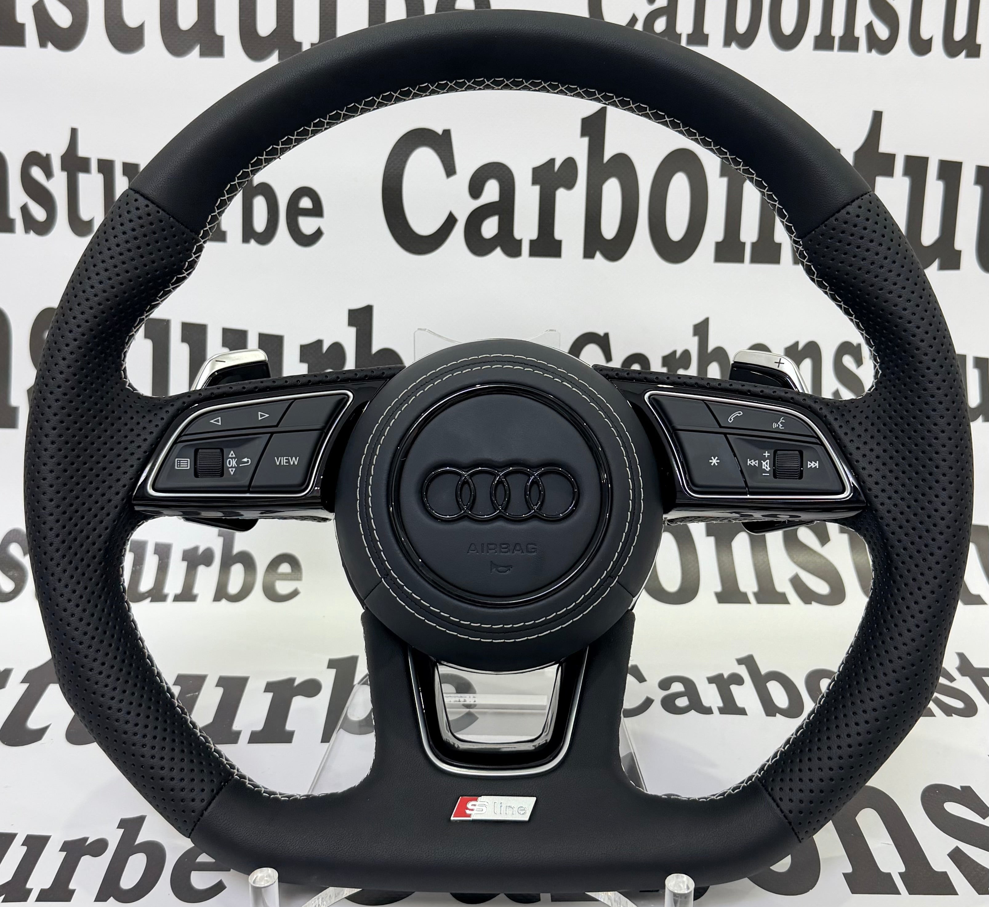 Audi A3/A4/A5 2017-2023 White Stitching