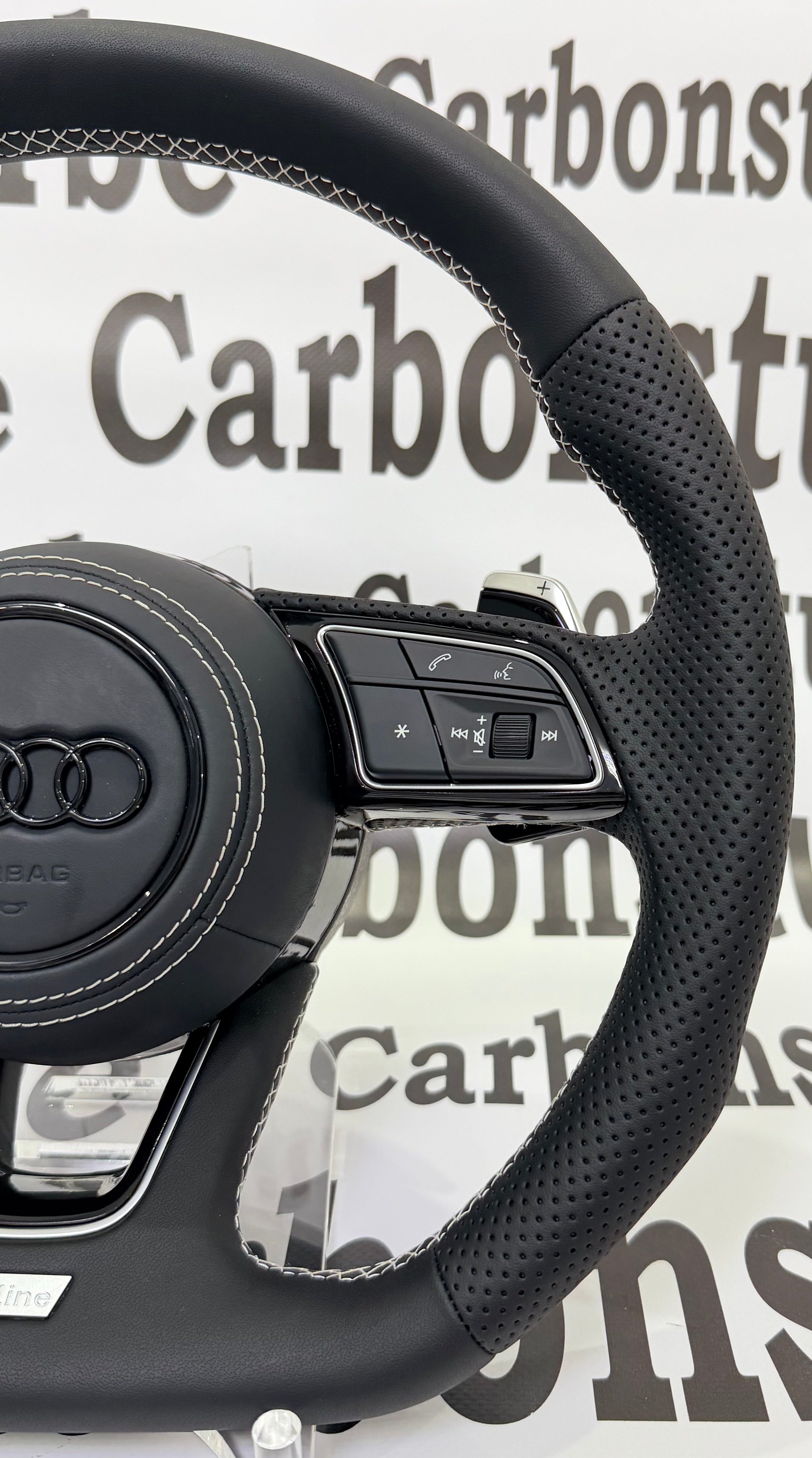 Audi A3/A4/A5 2017-2023 White Stitching