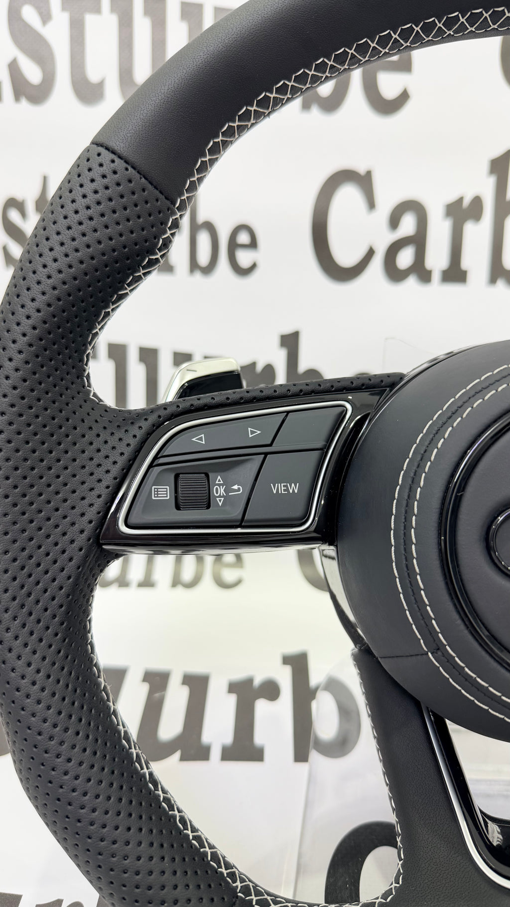 Audi A3/A4/A5 2017-2023 White Stitching