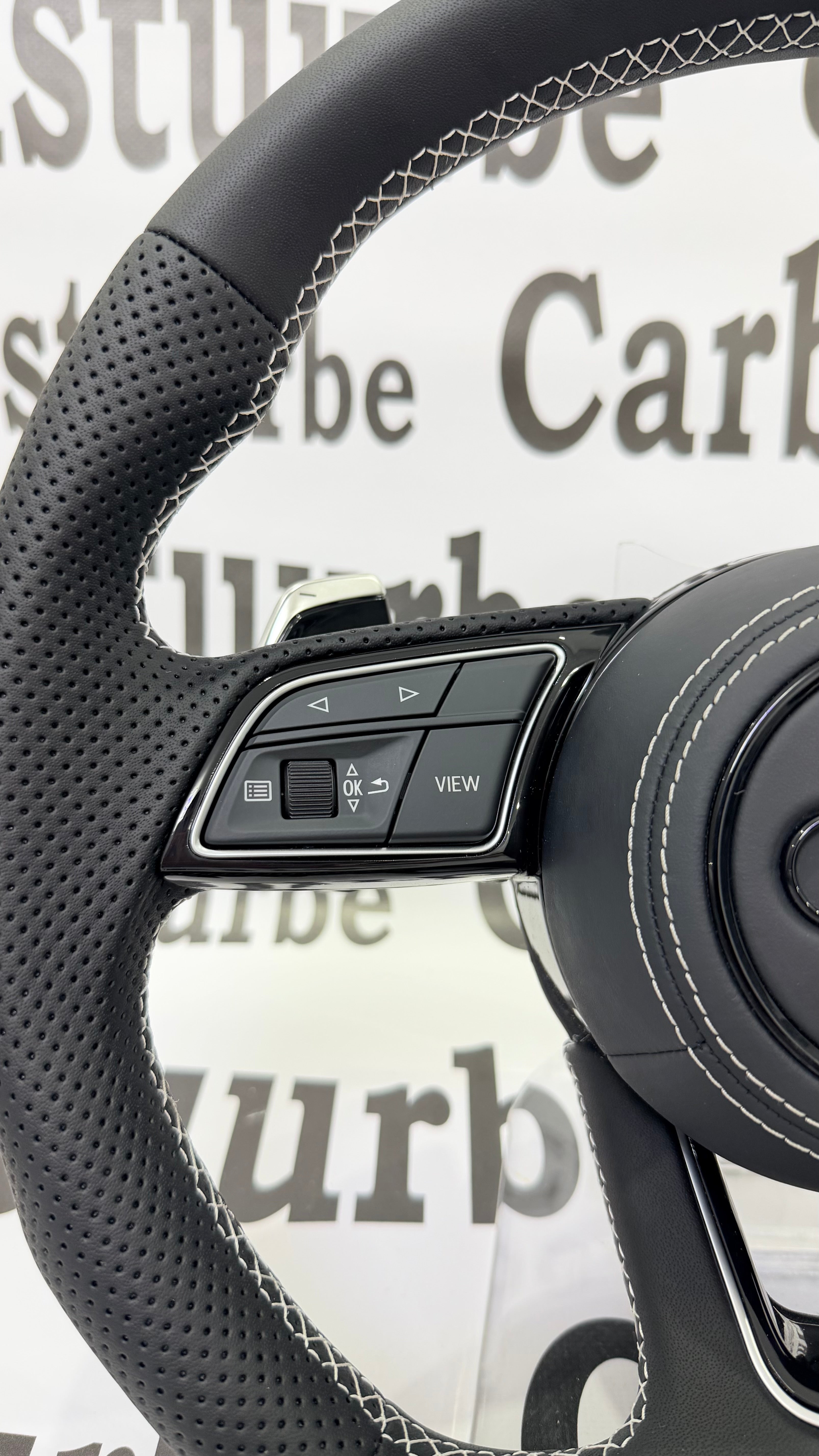 Audi A3/A4/A5 2017-2023 White Stitching