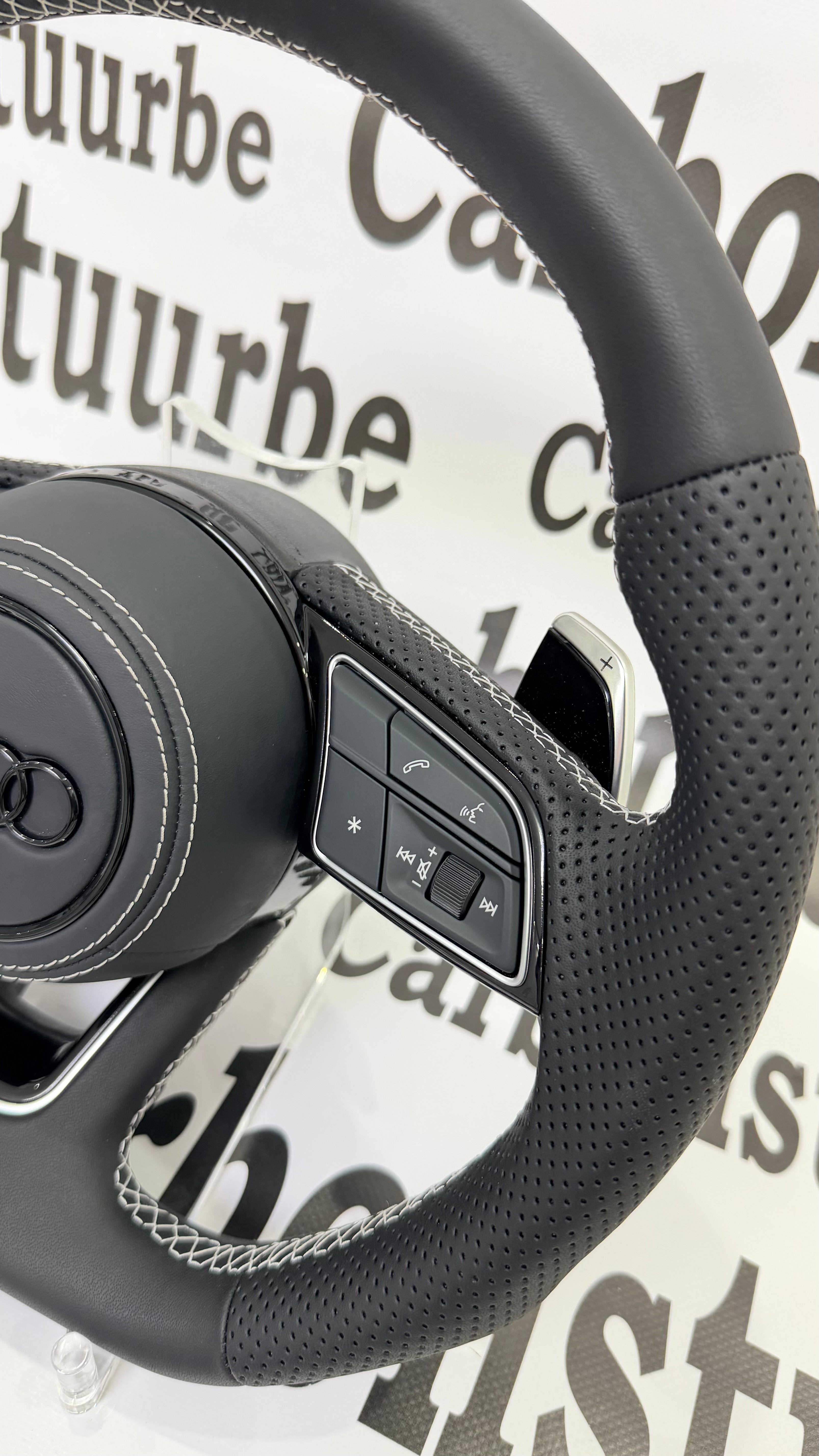 Audi A3/A4/A5 2017-2023 White Stitching