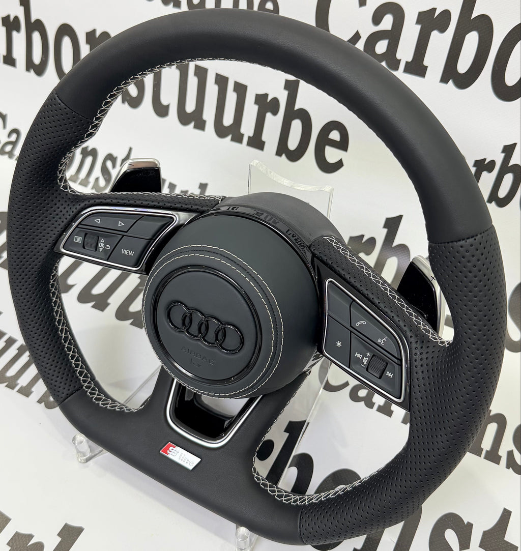 Audi A3/A4/A5 2017-2023 White Stitching