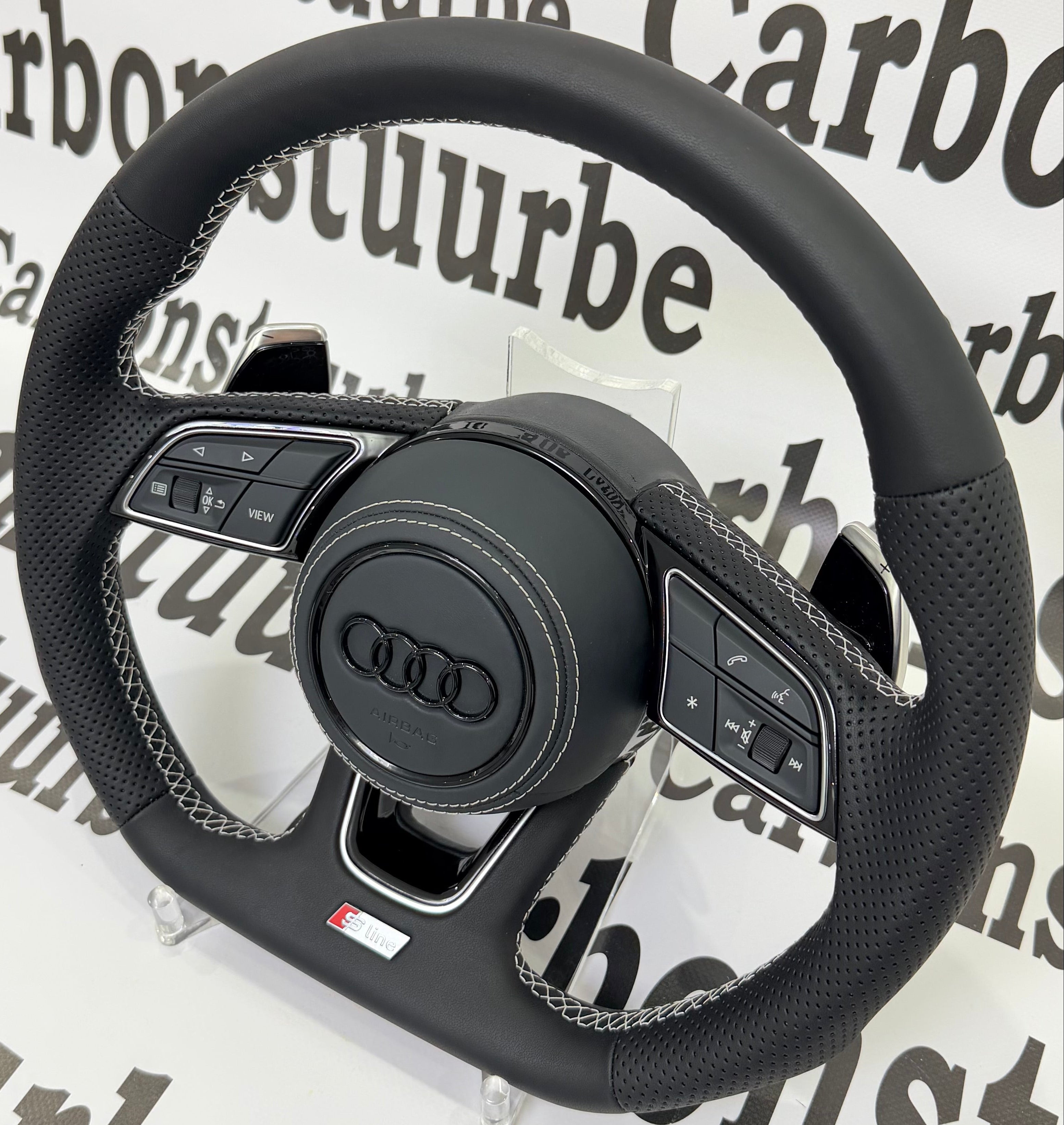 Audi A3/A4/A5 2017-2023 White Stitching